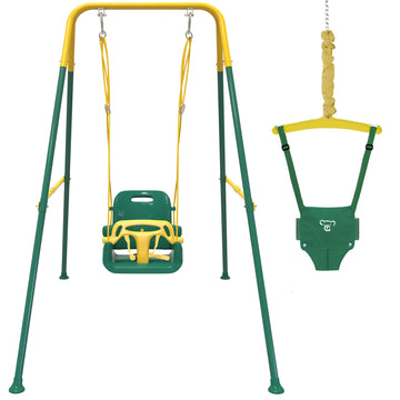 Yozoia Taleco 2-in-1 swing and jumper in action for safe versatile play
