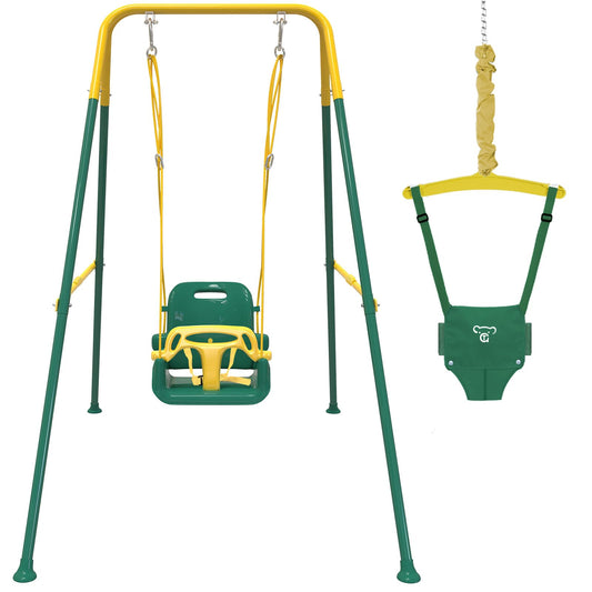 Yozoia Taleco 2-in-1 swing and jumper in action for safe versatile play