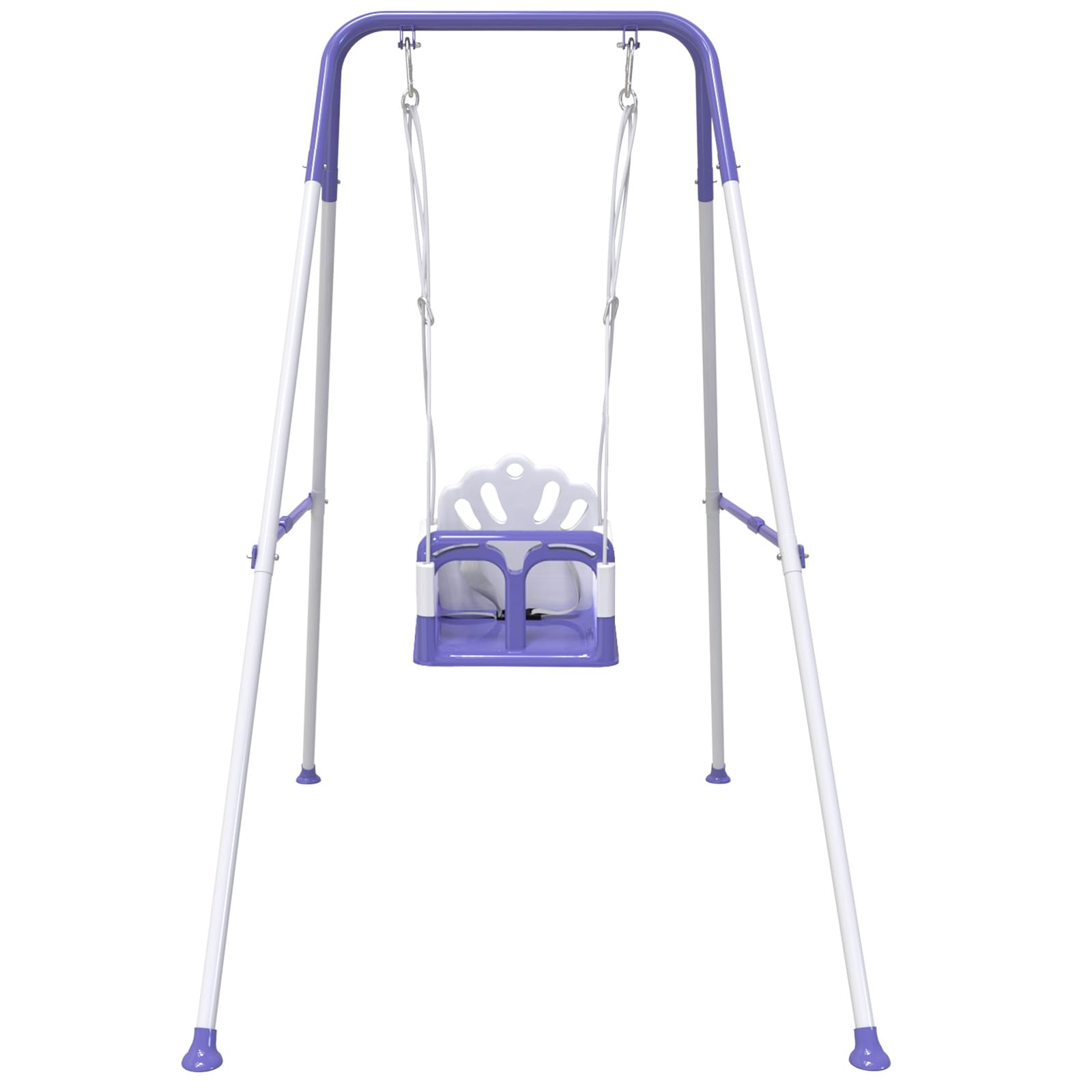 Yozoia Taleco foldable toddler swing in indoor setup showing space-saving design