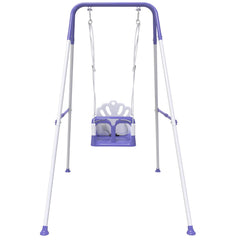 Yozoia Taleco foldable toddler swing in indoor setup showing space-saving design