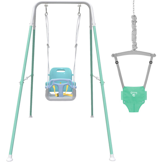 Yozoia Taleco Gear 2in1 swing in action for indoor and outdoor use.