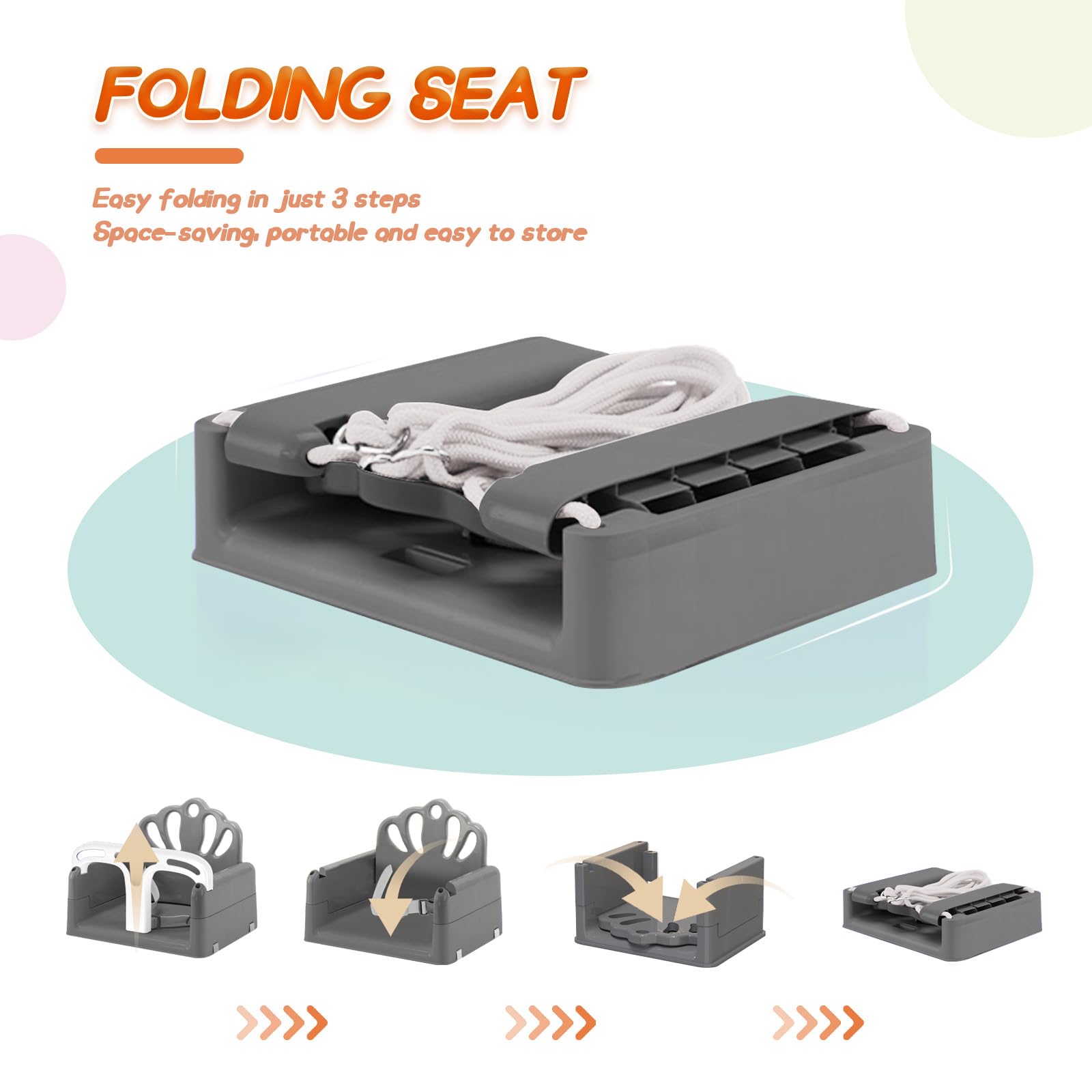 Yozoia Taleco Gear swing with adjustable seat settings for growing child.