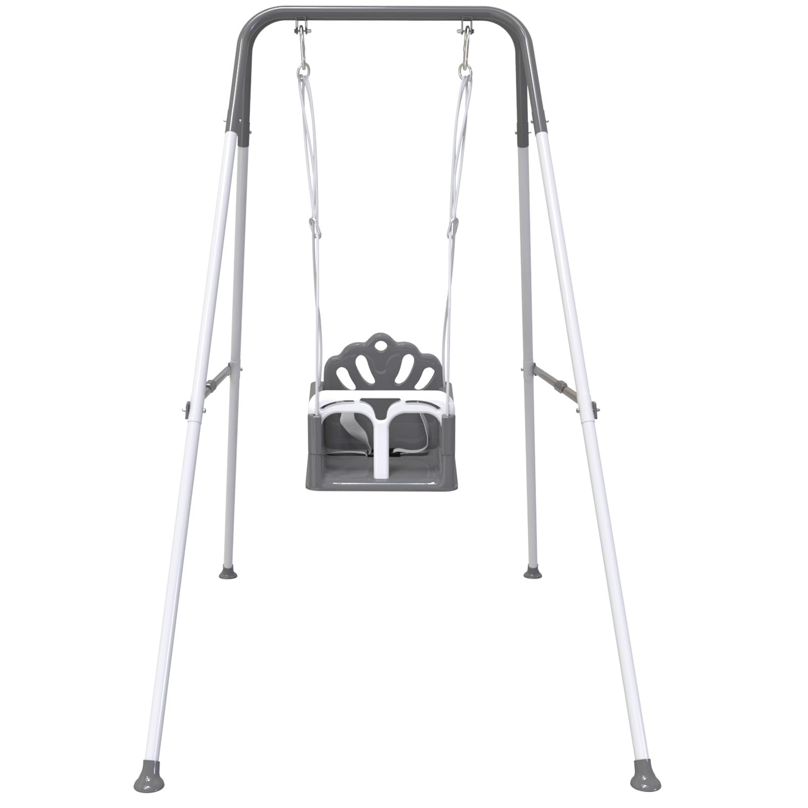 Yozoia Taleco Gear toddler swing folded frame for easy storage.