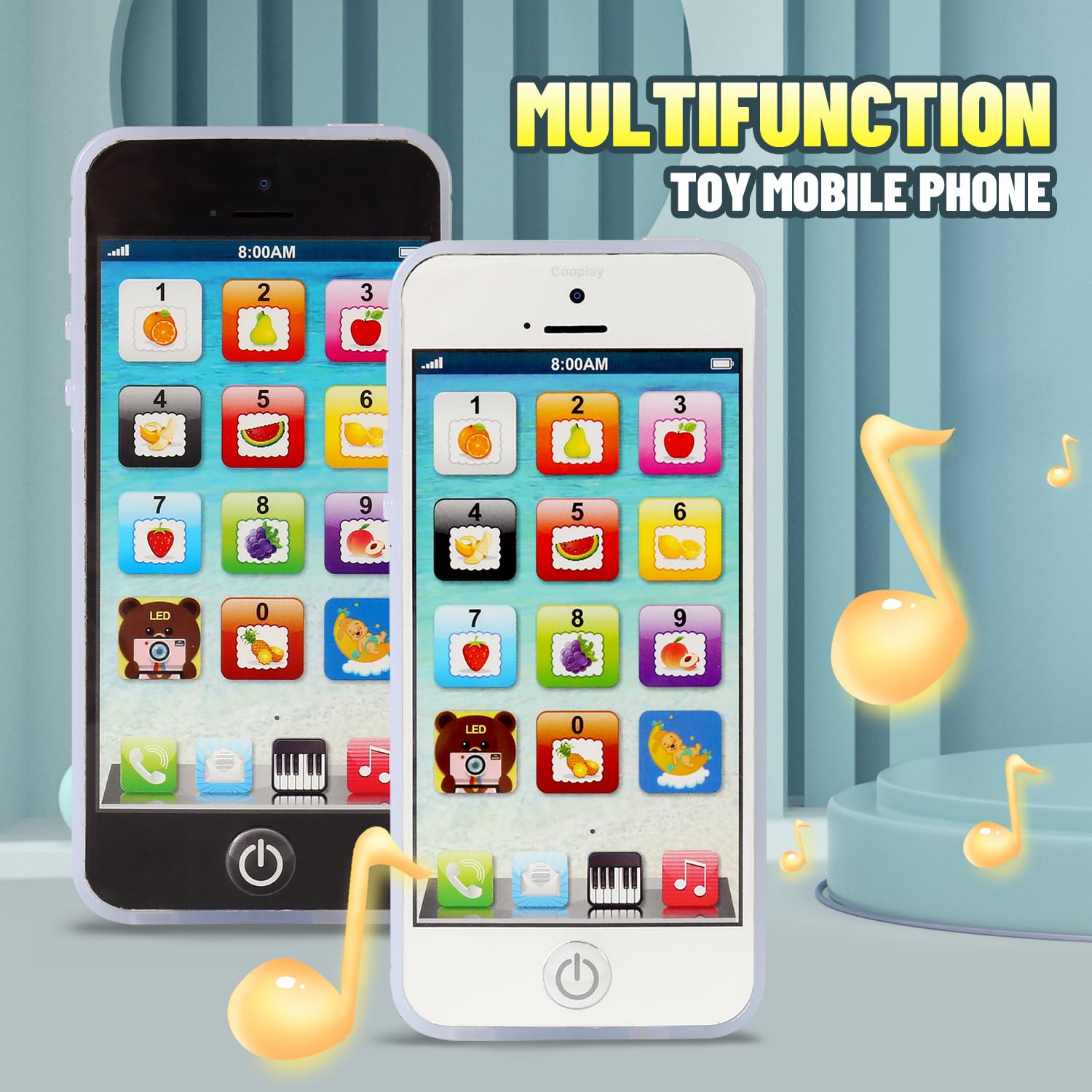 YPhone Cooplay Baby IQ Phone Toy lightweight ABS plastic housing for durability