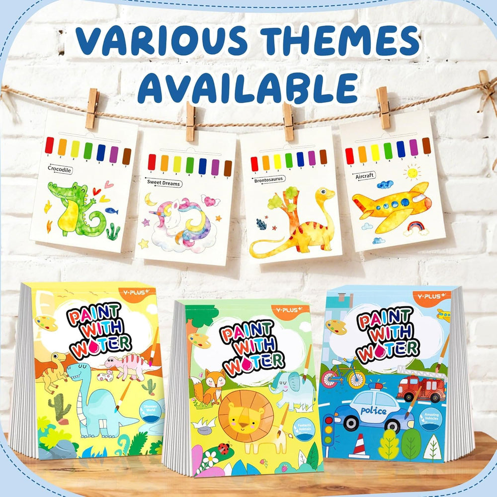 YPLUS Paint with Water Animals brush pen: smooth grip for tiny hands