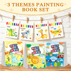 YPLUS Paint with Water Book numbers guides support guided coloring and pattern completion.
