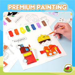YPLUS Soft brush pen fits small hands for easy coloring