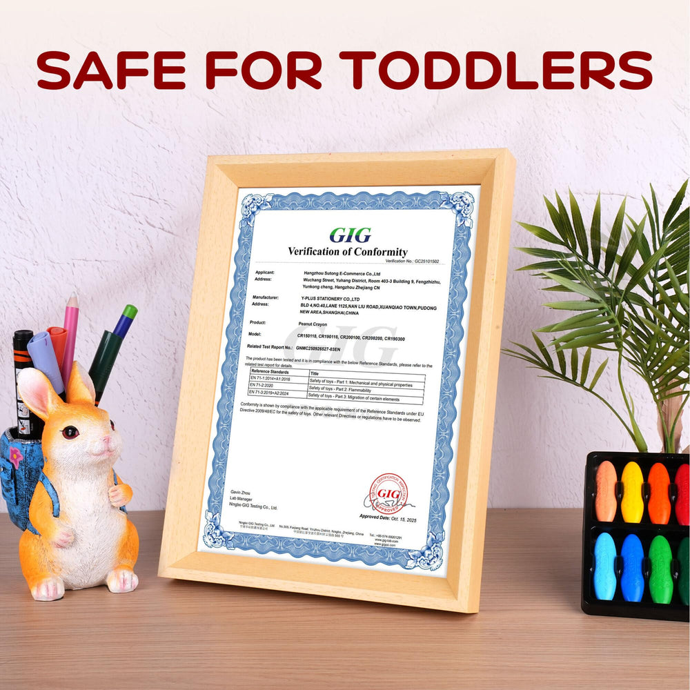 Child drawing with YPLUS crayons creating playful artwork.