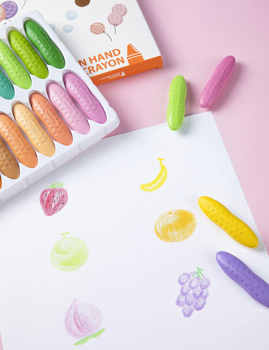 YPLUS Peanut Crayons colors display vibrant pastels spark creativity.