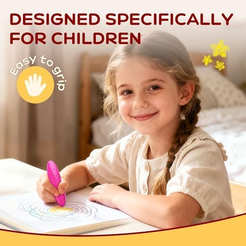 Durable YPLUS crayons survive drops with minimal breakage