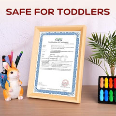 Non-toxic YPLUS crayons with safe wax formulation for kids