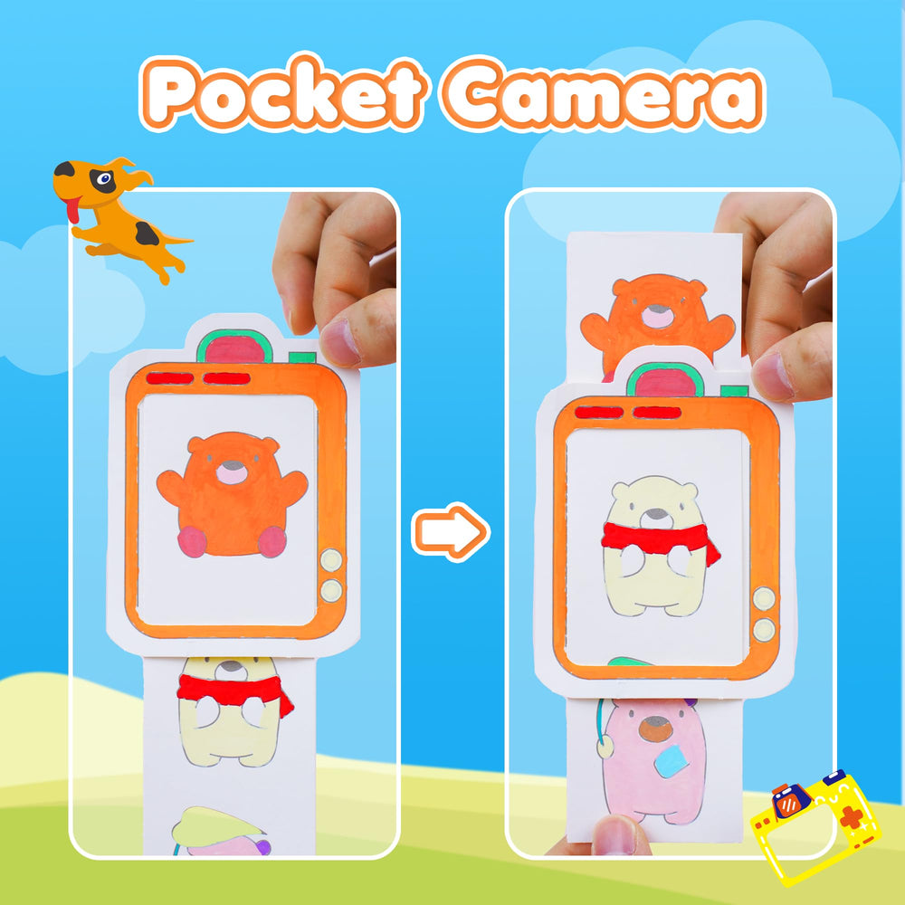 YPLUS Pocket Paint Water Book Funny Monsters page invites creative exploration with mess-free coloring.