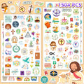 Yqskt Christian stickers pack—waterproof designs for water bottles and journals