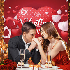 YQUQWN Valentines banner outdoor-use suited for garden or patio scenes.
