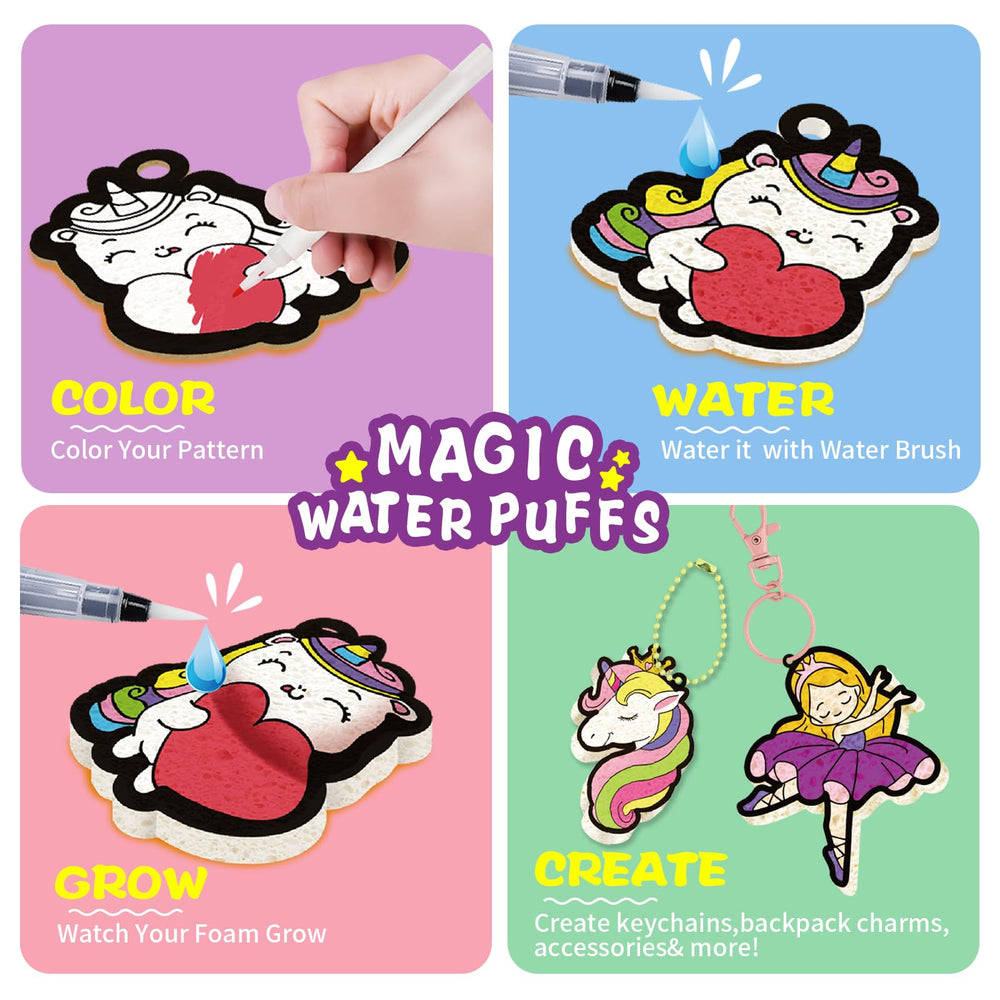 Yrinfay Puffy Paint Kit backpack-charms turn art into wearable accessories.
