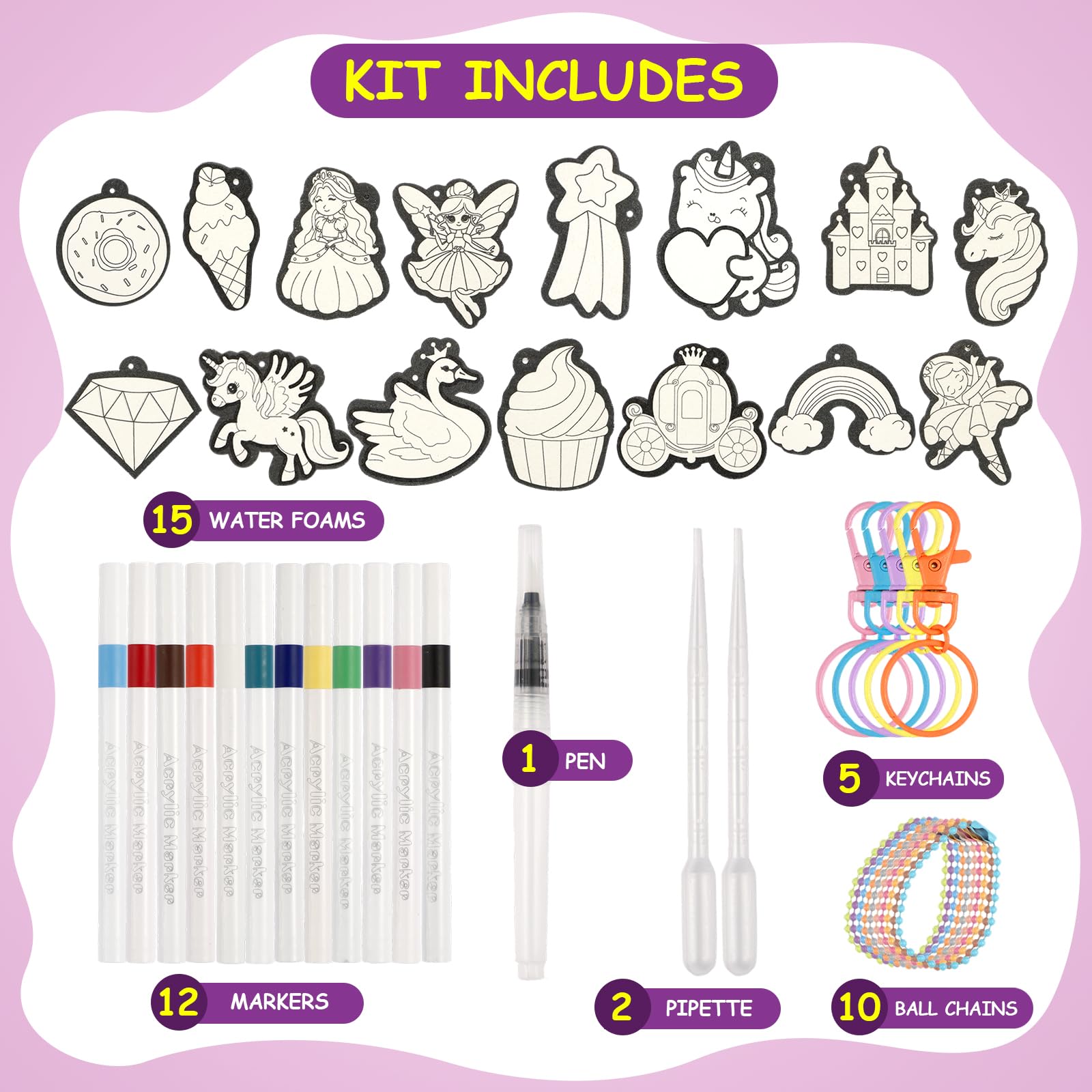 Yrinfay Puffy Paint Kit colorful-markers for bold, child-friendly coloring.