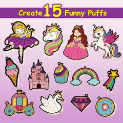 Yrinfay Puffy Paint Kit keychains-ready designs for easy personal flair.