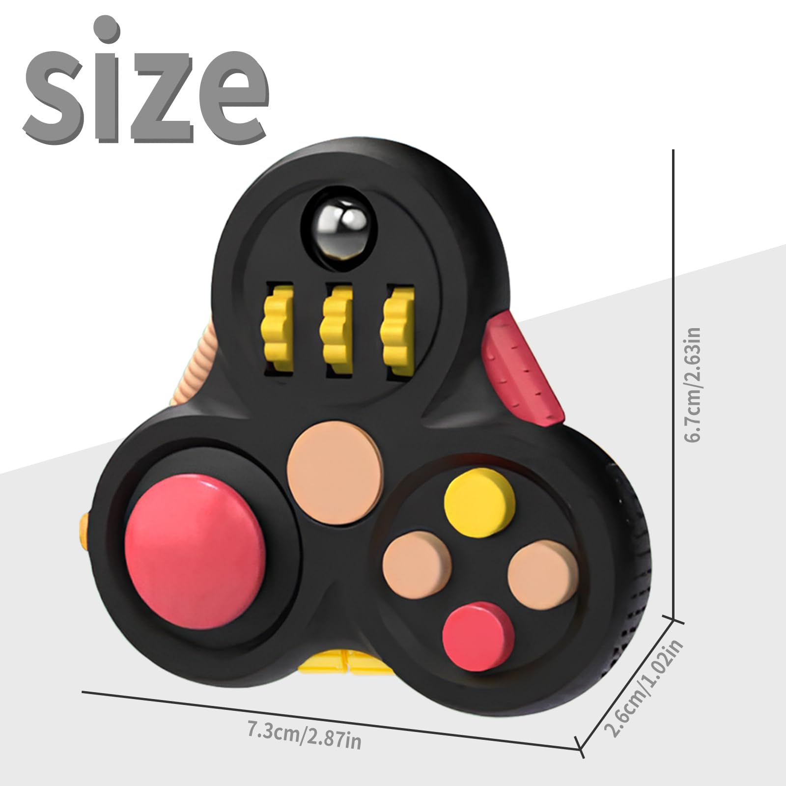 Yrissmiss Fidget Pad rolling gears provide tactile play during breaks