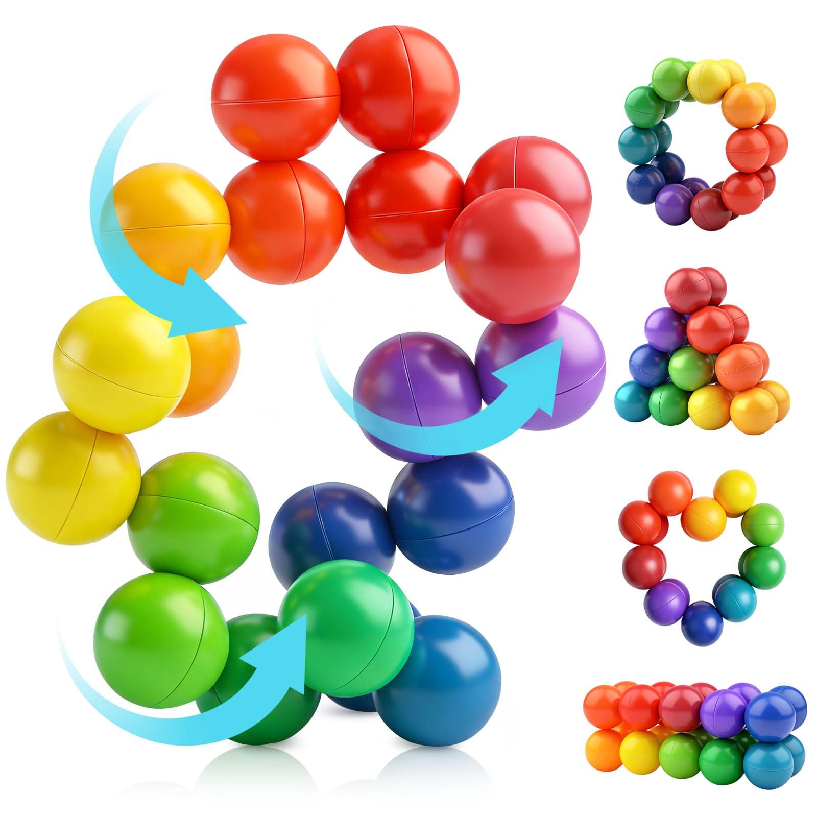 Yrissmiss sensory ball with 20 rotating balls promotes focus and imaginative play