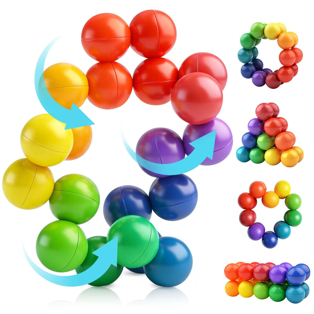 Yrissmiss sensory ball with 20 rotating balls promotes focus and imaginative play