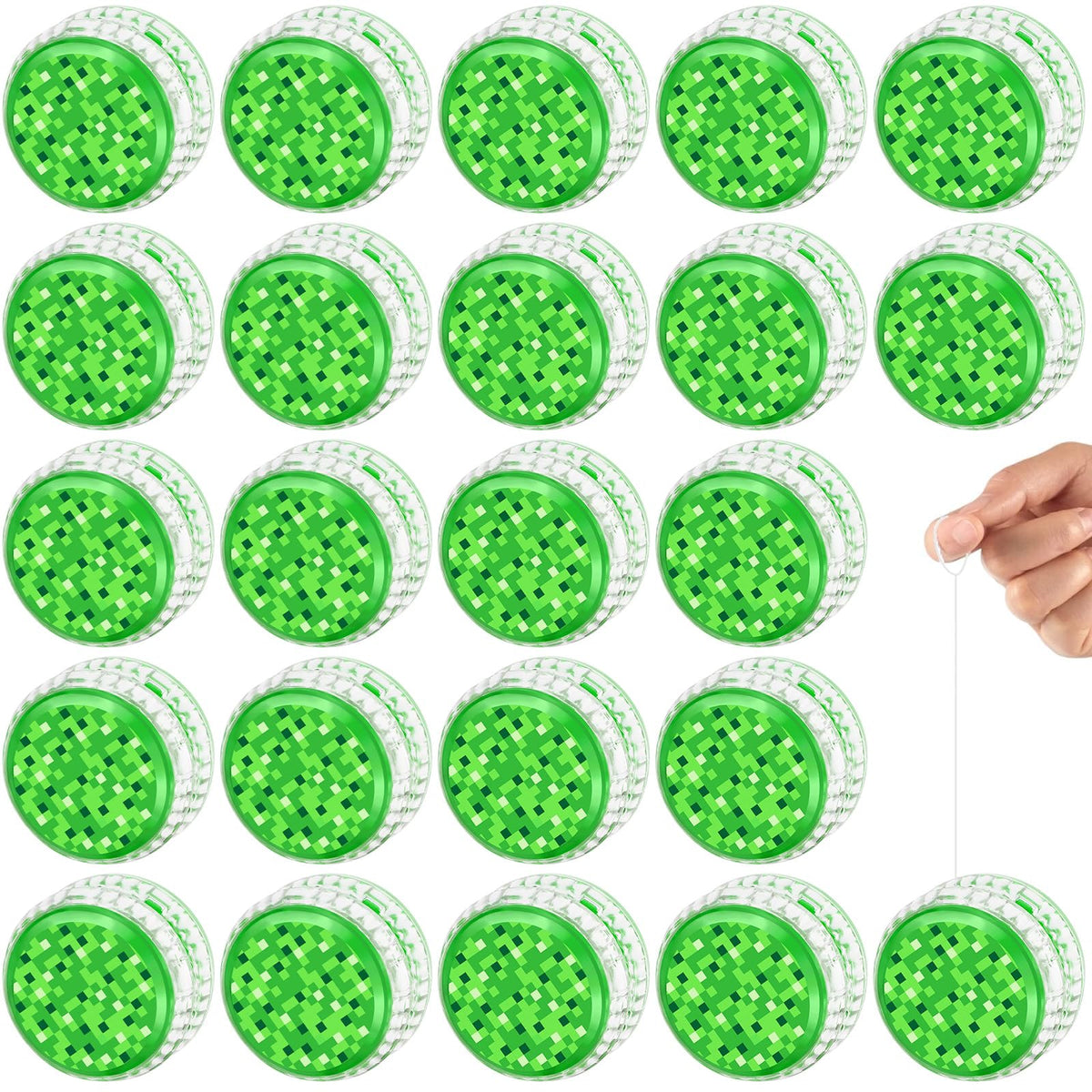YSBJKWCF green pixel LED Yo-Yo Ball glowing for party favors and play