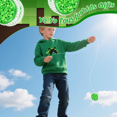 YSBJKWCF Pixel glow Yo-Yo Balls enhance gaming-themed celebrations