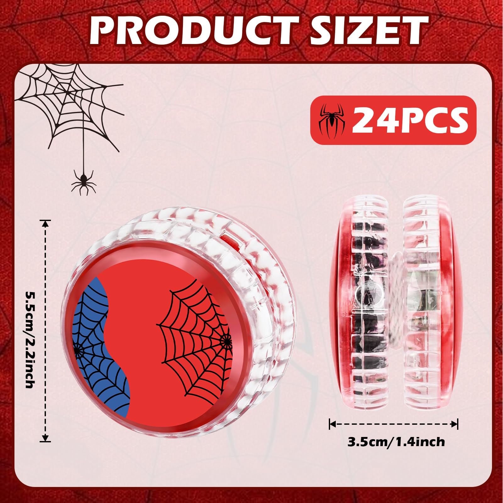 YSBJKWCF Yo-yo ball 2-3 inch diameter with anti-slip edge for secure grip.