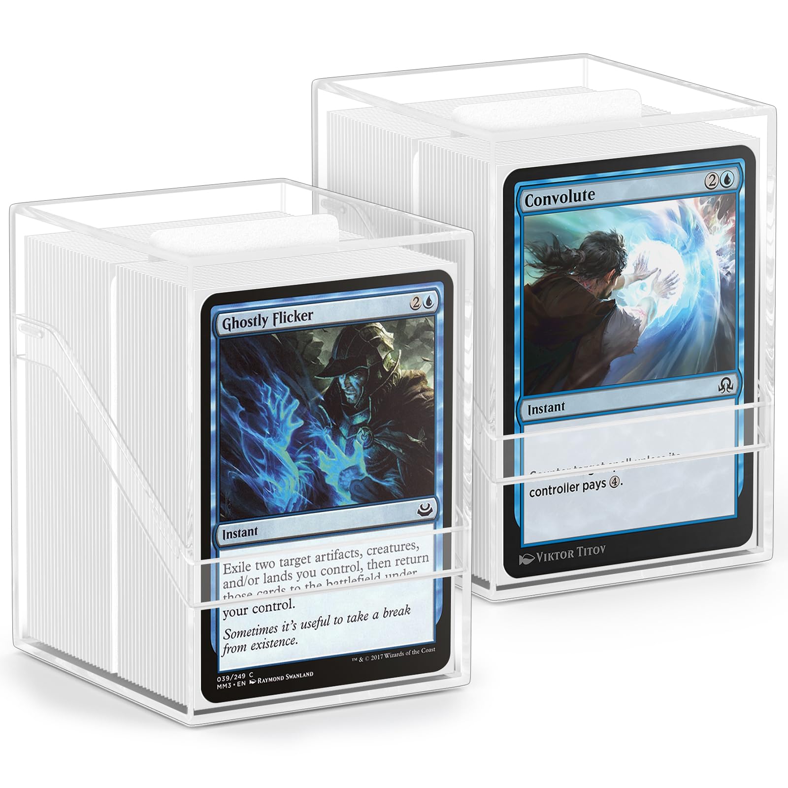 YSCare 2-pack deck boxes in white with secure closure for sturdy storage.