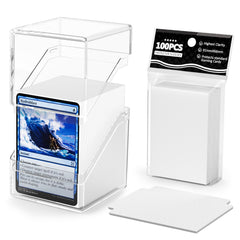 YSCare clear deck box shows cards securely in a premium storage solution.