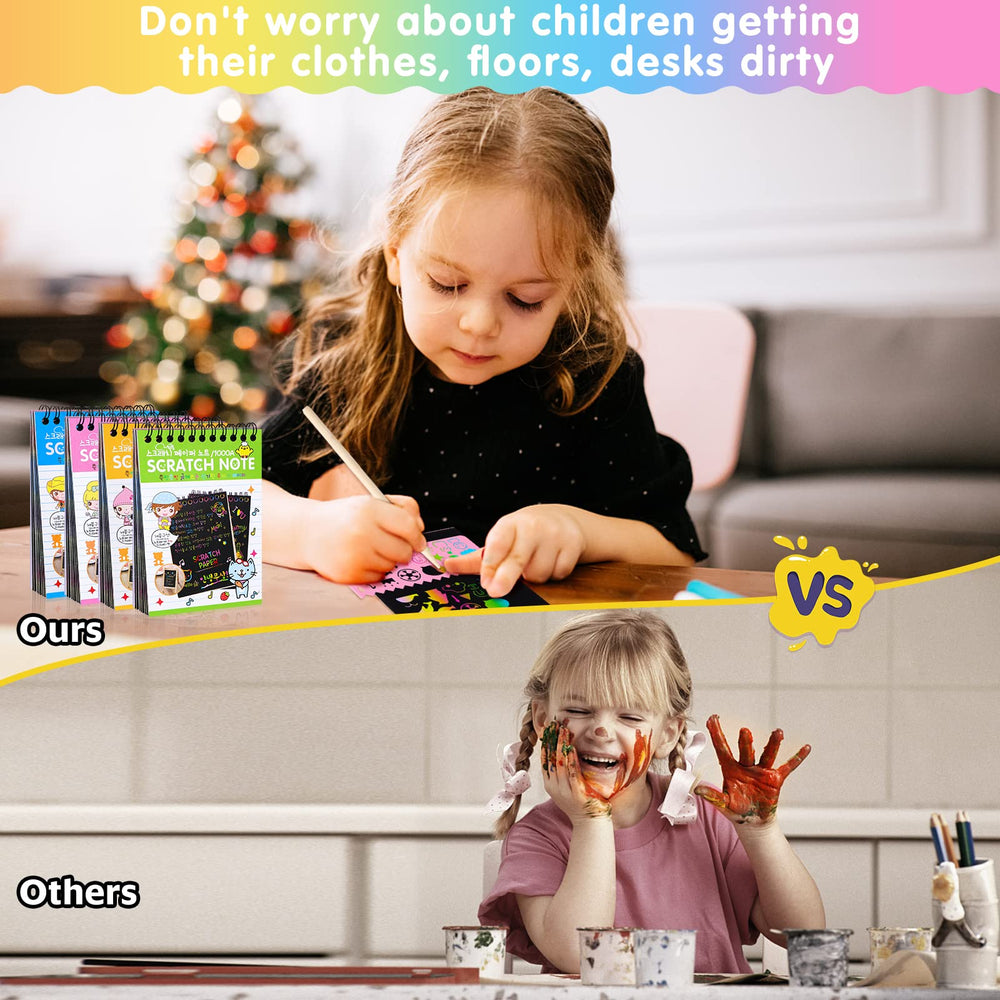 YSCare wooden stylus set enables precise, mess-free scratching of designs.