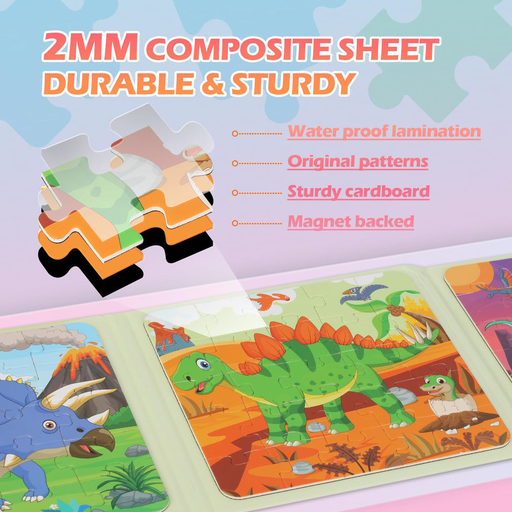 YSCEN travel book design puzzle shown during car travel.
