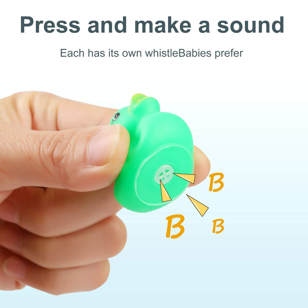 YsesoAi adorable baby bath ducks for imaginative water play.