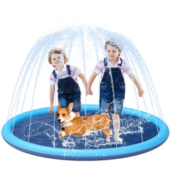 YSJILIDE non-slip splash pad in blue for safe backyard play.