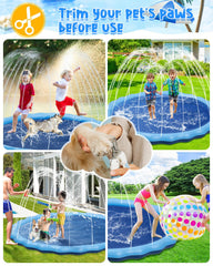 YSJILIDE splash pad thick 0.6mm material for durability during play