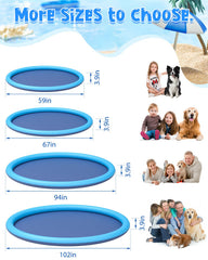 YSJILIDE splash pad backyard play area creates spacious outdoor fun.