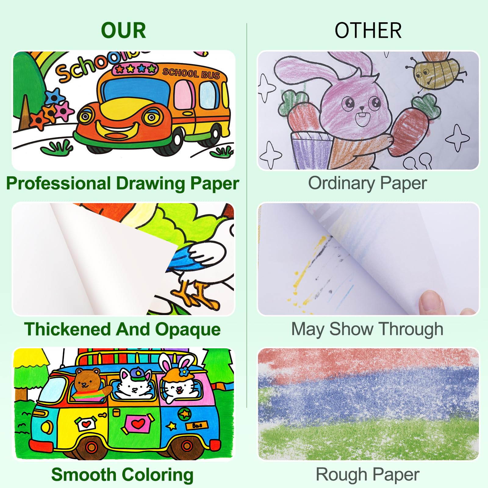 YSNYSN clear outlines color suggestions guide for young artists color choices.