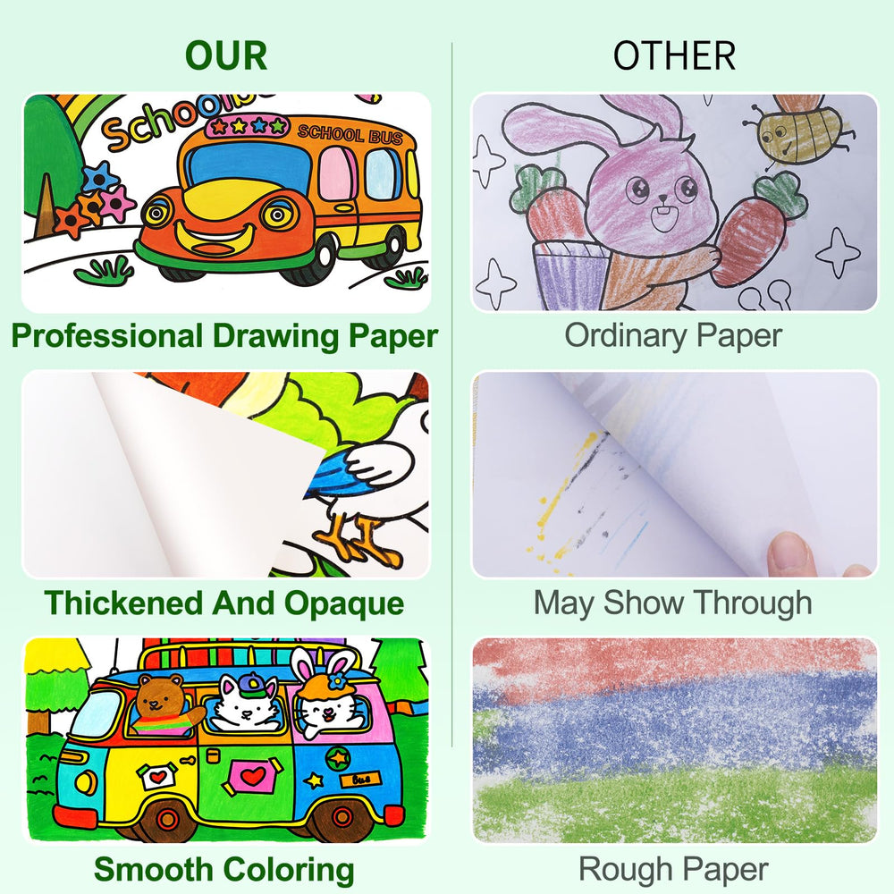 YSNYSN clear outlines color suggestions guide for young artists color choices.