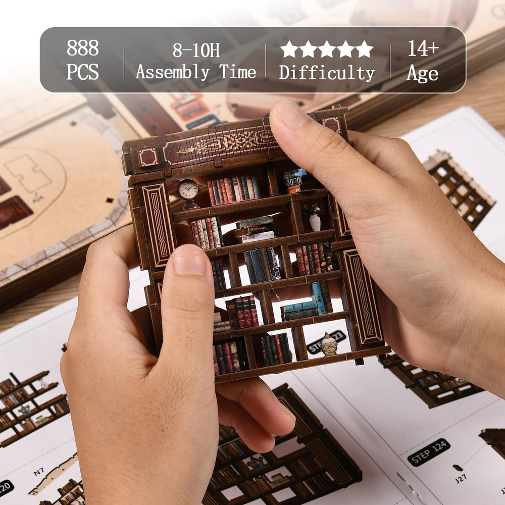 YSWOOD WORLD 800+ pieces 3D puzzle offers a satisfying, screen-free challenge.