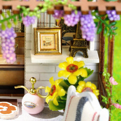 YSWOOD WORLD DIY kit on a crafting table showing easy assembly and step-by-step guide