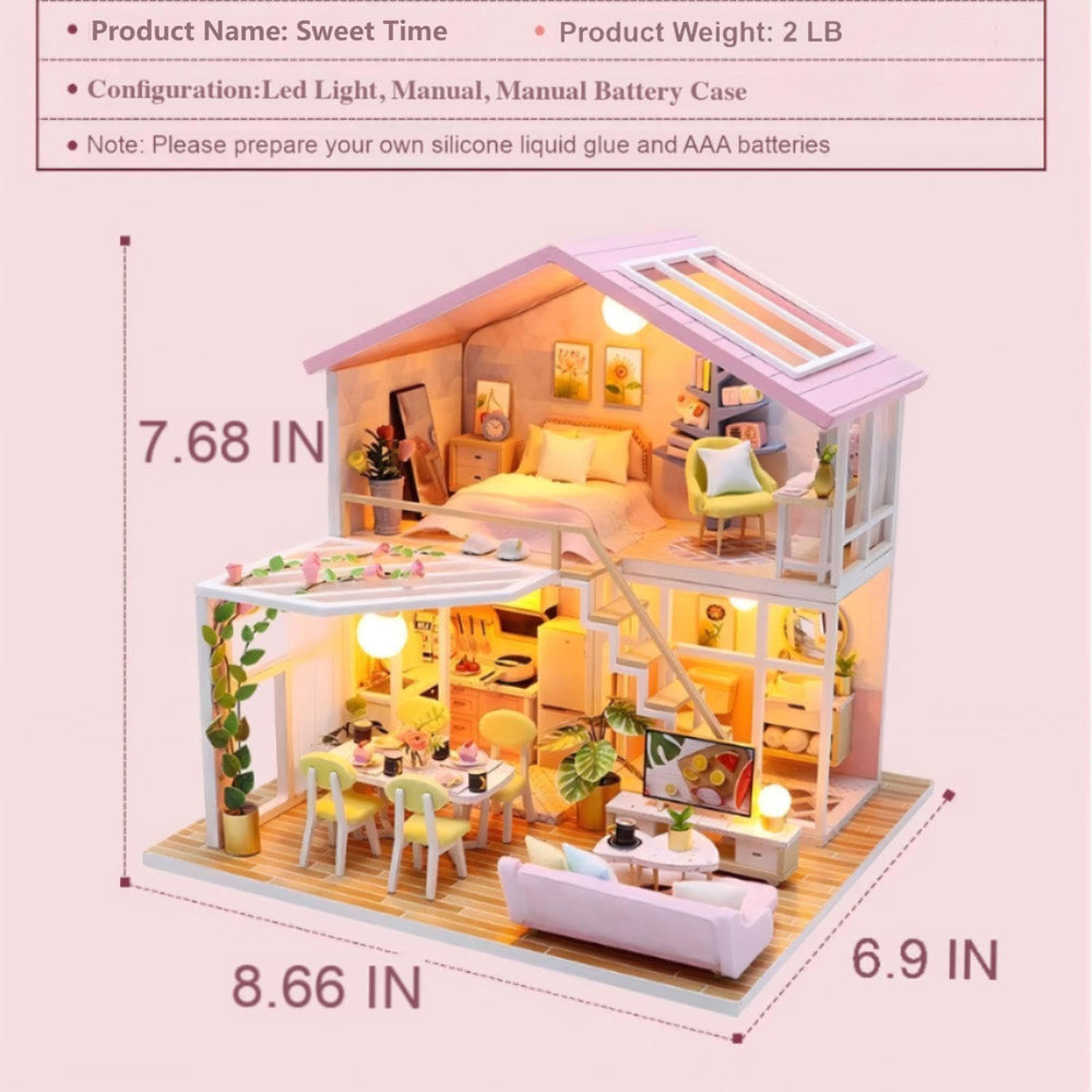 YSWOOD WORLD pink-interior dollhouse, adds playful styling for teen-inspired scenes
