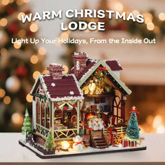 YSWOOD WORLD miniature lodge displayed in a cozy home setting