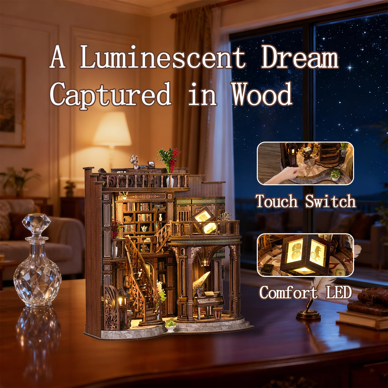 YSWOOD WORLD Perfect gift book nook for literature lovers and decor enthusiasts.