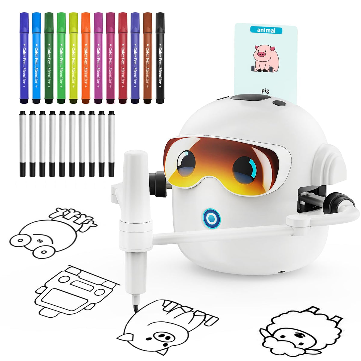 Ytcx.Tech drawing robot for kids promotes creative learning on packaging