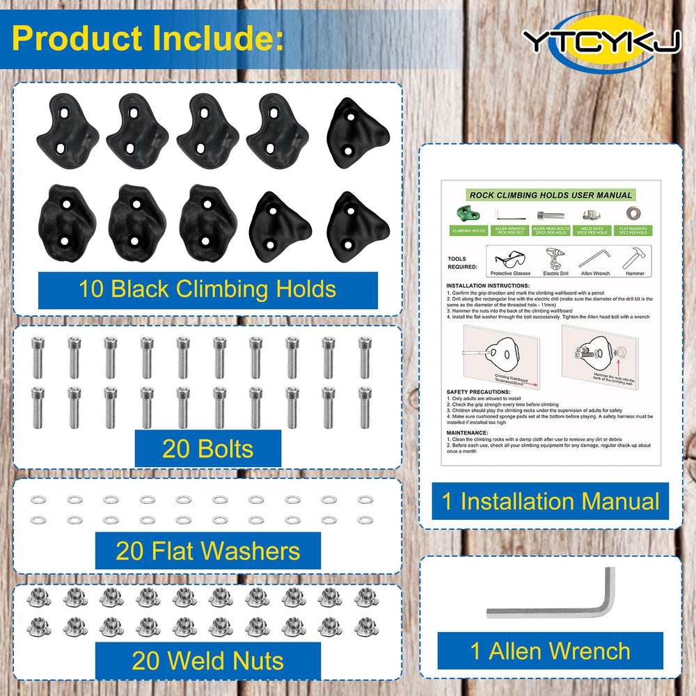 YTCYKJ easy-installation with bolts and wrench for quick DIY setup.