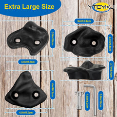 YTCYKJ extra-large rock holds provide secure grip and easy setup.