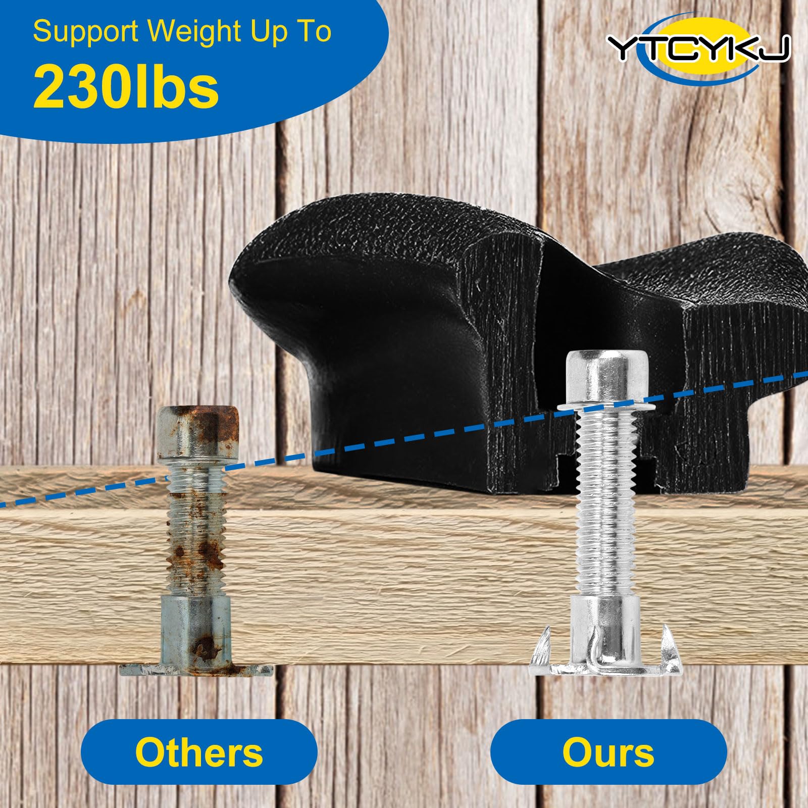 YTCYKJ mounting hardware ensures sturdy installation for long-lasting climbs.