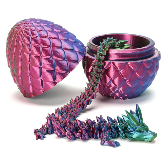 YTRXYLKL dragon egg toy: realistic shell conceals a poseable dragon for imaginative play.