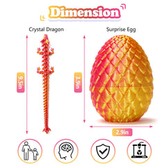 YTRXYLKL multicolor dragon egg set, ideal for holidays or birthdays