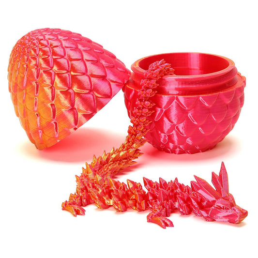 YTRXYLKL dragon egg with red dragon inside for magical playtime