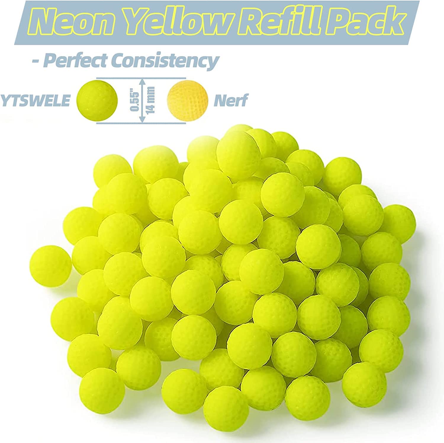 YTSWELE 100-rounds bullets pack extends your Nerf-style battles.